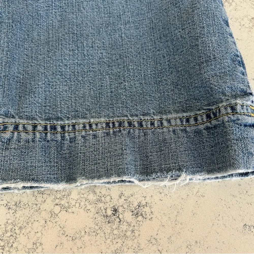 Y2K Lucky Brand Cropped Capris Straight Leg Jeans 90s Vintage Granola Girl - Picture 10 of 12